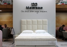 The Ambrosia bed from Materasso’s Ferreti Privé collection drew attention as the centerpiece of the luxurious range.