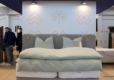 The Liverpool bed provides the perfect foundation for Westieri’s elite Rembrandt mattress, a standout at this year's exhibit.