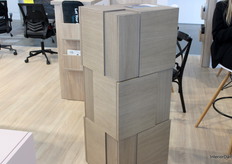 An interesting and unique design for a usable cabinet, made by Brik.