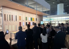 Camerich’s wall displayed their range of products during a press tour for international media.