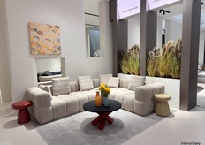 The highlight of COOC’s booth was this modular couch, designed to be compressed for easy storage and transportation.