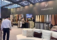 FARGOTEX showcased their collection for the Chinese market, with engaging conversations happening throughout the stand.