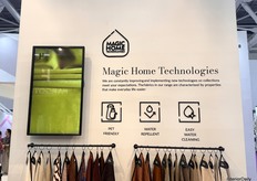 FARGOTEX’s Magic Home Technologies, featuring fabrics that are pet-friendly, water-repellent, and easy to clean with water.