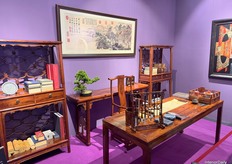 A presentation showcasing a traditional ancient Chinese office.