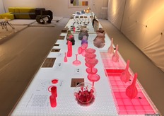 Each collection featured a vibrant display with a QR code to provide detailed information about the exhibiting designer.