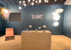 SLAMP exhibited its latest lighting designs in a carefully curated yet minimalistic booth.
