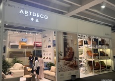 ARTDECO presented an extensive range of seating, including chairs, sofas, and rocking chairs.