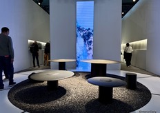 “Earthy” side tables by the brand Nerosicilia.