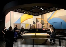 Visitors could relax with a game of table tennis.