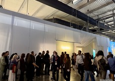 It was very crowded in the halls, sometimes with long lines to enter a stand.