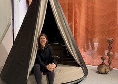 Alejandra Gandía-Blasco Lloret at the iconic outdoor tipi of the Spanish outdoor company of the same name.