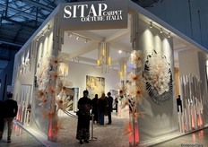 Nice booth presentation of SITAP carpet couture Italia.
