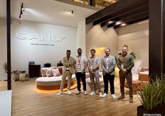 The team of Gansk posing, presenting refined outdoor living.
