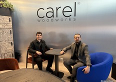 Carel Woodworks, Vlad and Leonardo Perina of Bjorne Studio who designed the table and seating area.