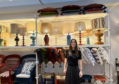 Larissa presenting the products of House of Capricorn, part of the Amorim luxury group from Portugal.