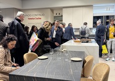 Veneta Cucine... Very crowdy in the booth.