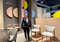 Julia from Tivoli. The chairs in the background are new in the collection.