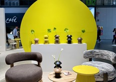 This collection, where the chairs seem to wear skirts, performed very well according to Julia.