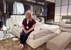 Katie Marshall from Novaluna on a new bed model from the Italian brand.