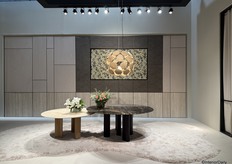 View of the stand of Porada, which also showed many new products.