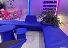 Colourful designs from the Polish company Loope, with the couch having space for real plants.