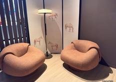 The Estelle armchair took the stage in Mezzo Collection's stand.