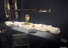 The latest table by Zieta served as a focal point within their booth.