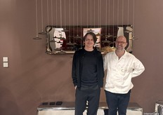 Oskar Zieta, CEO (left), and Dariusz Suski were captured at the booth of Zieta.