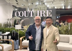 Normand Couture (left) and John Wu were always open to conversations with both existing and prospective partners.