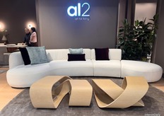 The Meguru Table by al2 was inspired by the Greek meander motif, lifting an ancient pattern from a two-dimensional surface into a sculptural form.