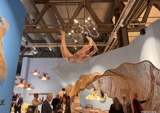 Kenneth Cobonpue presented an intriguing interpretation of modern design through a candlelight concept featuring a suspended female figure.