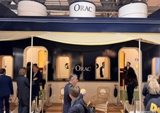 One of the most distinctive entrances at Salone del Mobile was ORAC’s booth, which was designed to resemble a lifelike boat setting.