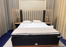 The Spring White Swedish beds by Vilax were showcased at the exhibition
