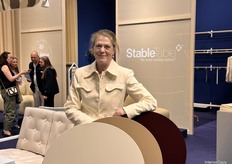 Lena, owner of Stable Table, attended the Swedish Pavilion during the exhibition.