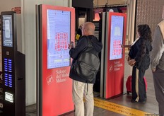 Interactive displays were used to plan routes throughout the halls of Salone Del Mobile.