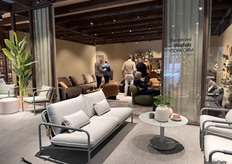 Another glimpse of Stommen Group’s booth showed Furninova, Brafab, Conform, and Affari of Sweden spread across the space.