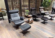 Conform, part of Stommen Group, displayed both its newest and best-selling recliners across the booth.