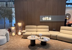 Olta’s latest modular collection was shown from another angle, featuring standing lights developed with a Polish designer.