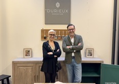 Durieux Manufacture owners Yann and Anca, a husband-and-wife team, were seen at the exhibition.