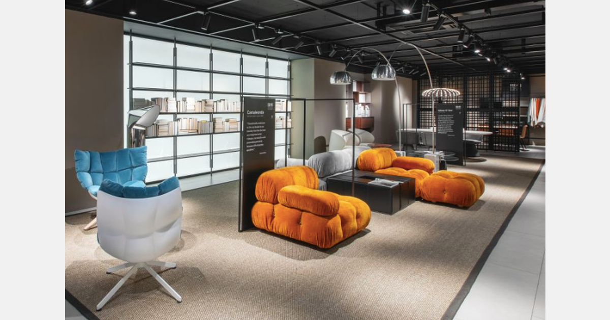 展示品 B&B ITALIA Jean オットマン 100万 B&B Italia】B&Bイタリア P60 スツール オットマン キャスター付き