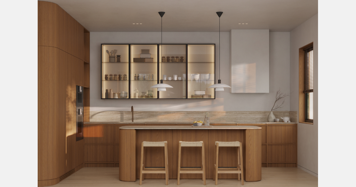 Corner introduces rounded, luminous take on Japandi Kitchen