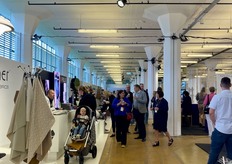 A look at the first hall, just after opening on Wednesday morning, May 29. It immediately filled up with professional visitors.