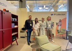 The team from FP Collection that presented modern project furniture where, among other things, sustainability was a central focus.