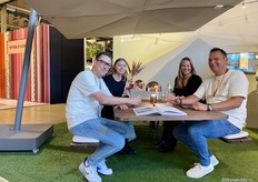 The team of Burik & Burik was already enjoying drinks at the end of Wednesday afternoon.