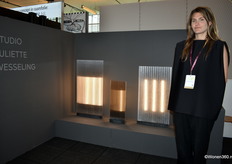 Juliette Wesseling of the eponymous design studio based in Amsterdam. She transforms discarded and used building materials into decorative lighting.