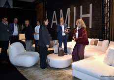 ... Sales and marketing manager Kristof Hindryckx (right with order folder) experienced a busy fair.