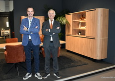 Tom Mabbe and Luc Vercruysse of Bauwens NV, which unpacked a range of new models in sophisticated decors.