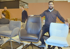 Hasan Uzun of H.E. Design had also brought a new chair collection.