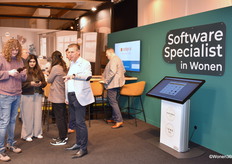 A gesticulating Marc Colijn of Colijn IT B.V., which received many questions about 3D visualisation boosting sales.