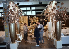 Danny Mouws (left) of Stylerz in a pleasant chat with visiting customers.